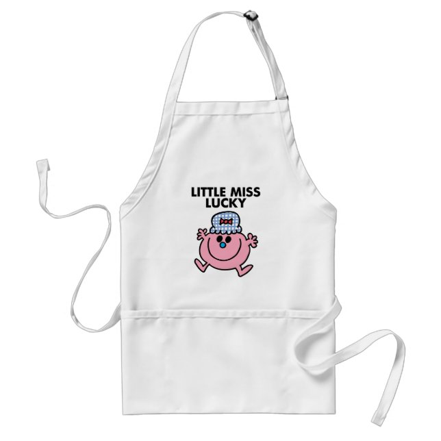 Little Miss Lucky | Black Lettering Standard Apron (Front)