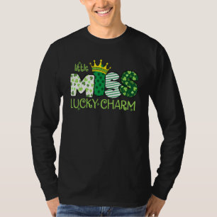 Little Miss Lucky Charm Shamrock C St Patricks Day T-Shirt