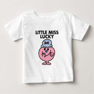 Little Miss Lucky Hiding Her Mouth Baby T-Shirt