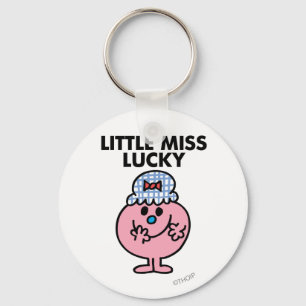 Little Miss Lucky Hiding Her Mouth Key Ring