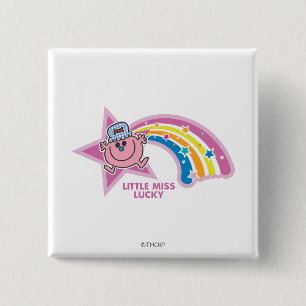 Little Miss Lucky Rainbow 15 Cm Square Badge