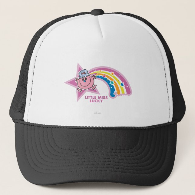 Little Miss Lucky | Rainbow Trucker Hat (Front)
