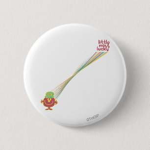 Little Miss Lucky Rays Of Luck 6 Cm Round Badge