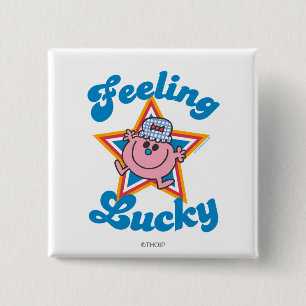 Little Miss Lucky Star 15 Cm Square Badge