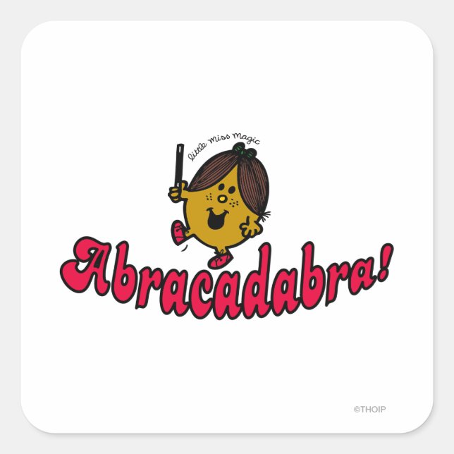 Little Miss Magic | Abracadabra Square Sticker (Front)