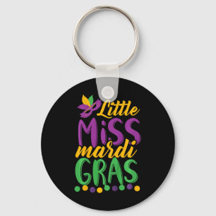 Little Miss Mardi Gras Funny Mardi Gras 2020 Key Ring