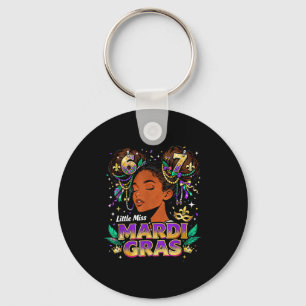 Little Miss Mardi Gras Six Seven 67 Meme _1 Key Ring
