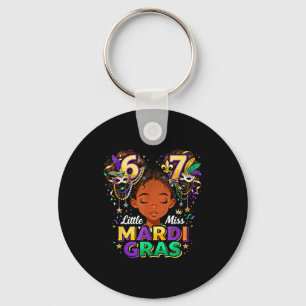 Little Miss Mardi Gras Six Seven 67 Meme  Key Ring