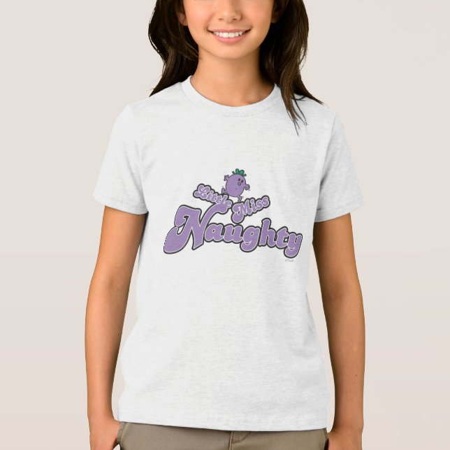 Little Miss Naughty Balancing Act Tri-Blend Shirt (Front)