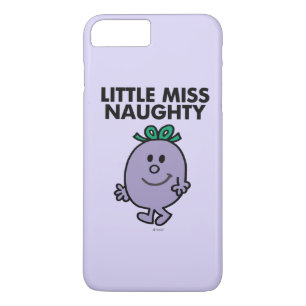 Little Miss Naughty   Black Lettering iPhone 8 Plus/7 Plus Case