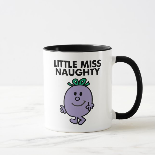 Little Miss Naughty | Black Lettering Mug (Right)