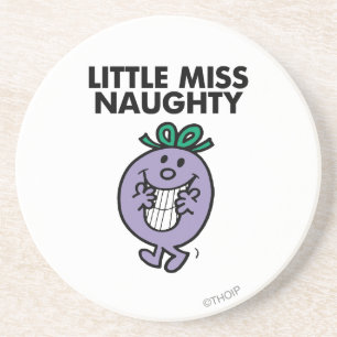 Little Miss Naughty Huge Smile Coaster