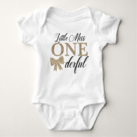Little Miss Onederful Birthday Shirt