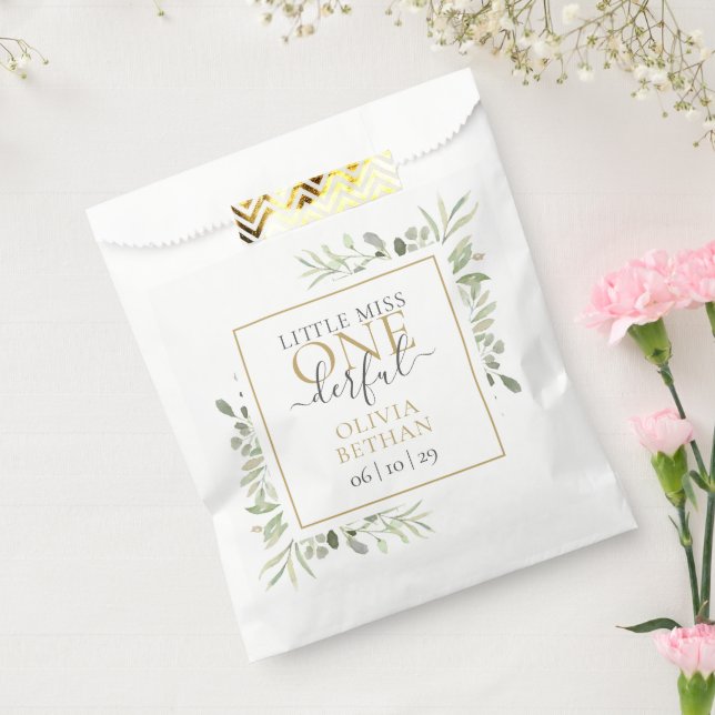 Little Miss ONEderful Girl First Birthday Favour Bags (Sealed)