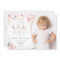 Little Miss Onederful Pink Floral Invitation