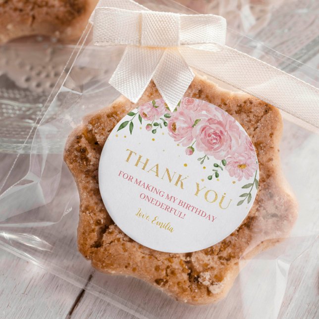 Little Miss Onederful Sticker Labels Birthday (Creator Uploaded)