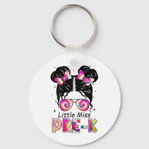 Little Miss Pre-k Girls Ck To School Shirt Daughte Key Ring