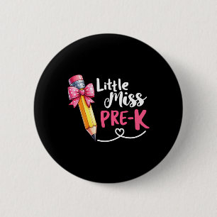 Little Miss Pre-k Shirt Back To School Pre Kinderg 6 Cm Round Badge