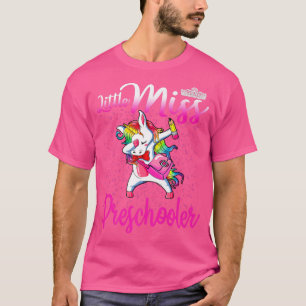 Little Miss Preschooler Back To School Unicorn T-Shirt