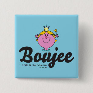 Little Miss Princess Boujee 15 Cm Square Badge