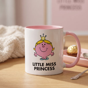 Little Miss Princess Crown Background Mug