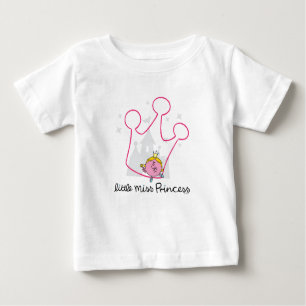 Little Miss Princess Giant Pink Crown Baby T-Shirt