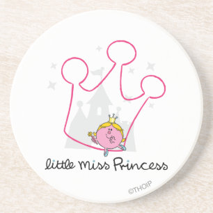Little Miss Princess   Giant Pink Crown Coaster