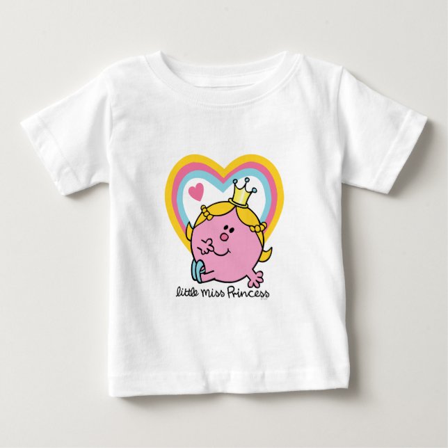 Little Miss Princess | Hearts Baby T-Shirt (Front)
