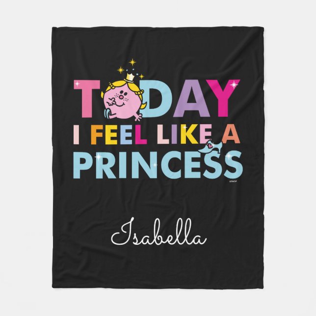 Little Miss Princess | I Feel Like A Princess Fleece Blanket (Front)
