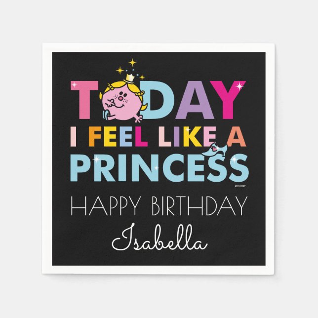 Little Miss Princess | I Feel Like A Princess Napkin (Front)