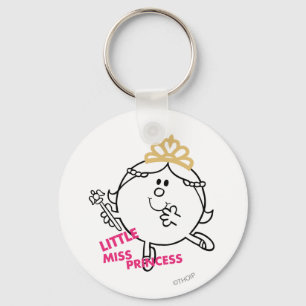 Little Miss Princess   Pink Lettering Key Ring