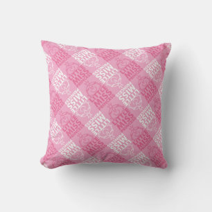 Little Miss Princess Pretty In Pink Pattern Cushion