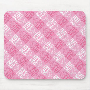 Little Miss Princess Pretty In Pink Pattern Mouse Pad