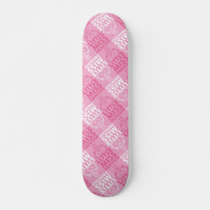 Little Miss Princess Pretty In Pink Pattern Skateboard
