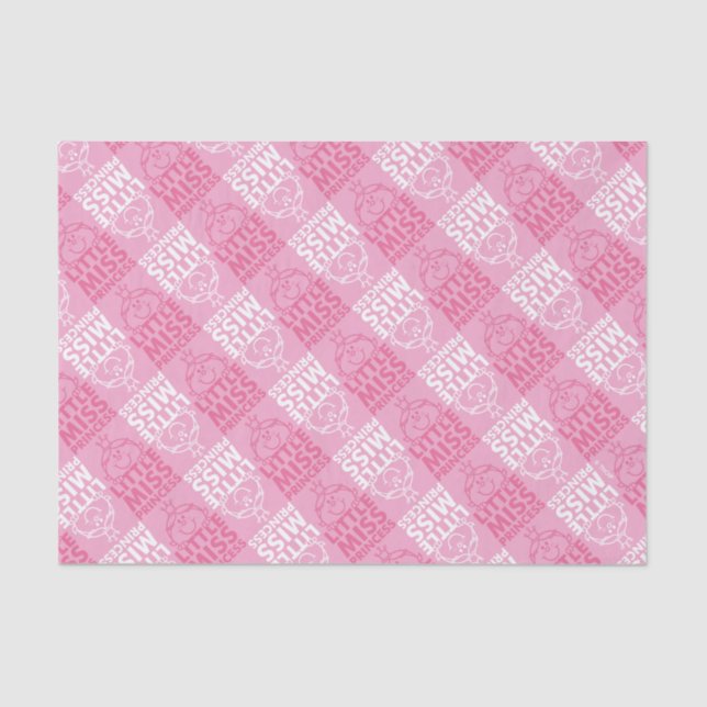 Little Miss Princess | Pretty In Pink Pattern Tissue Paper (Front)