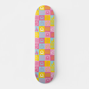 Little Miss Princess Pretty Pastel Pattern Skateboard