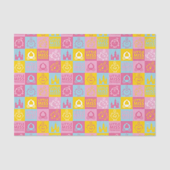 Little Miss Princess | Pretty Pastel Pattern Tissue Paper (Front)