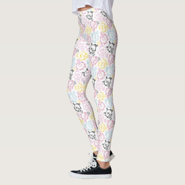 Little Miss Princess | Pretty Pastels Pattern Leggings (Left)