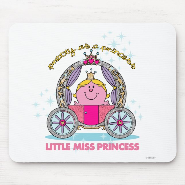 Little Miss Princess | Sparkling Carriage Mouse Pad (Front)