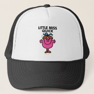 Little Miss Quick   Black Lettering Trucker Hat