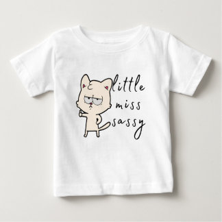 Little Miss Sassy (Thumbs Up Cat) Baby T-Shirt