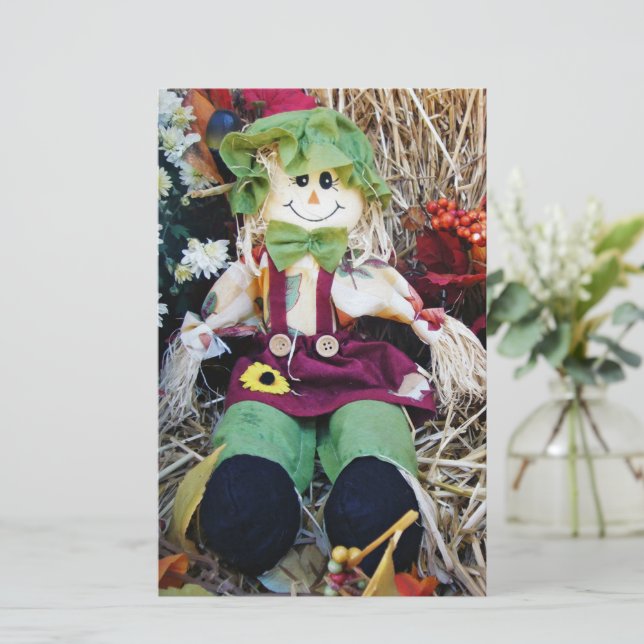 Little Miss Scarecrow Stationery (Standing Front)