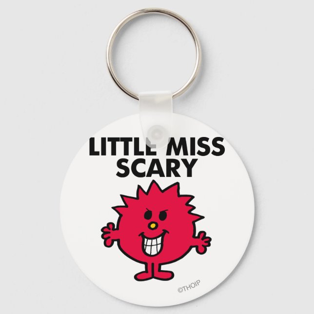 Little Miss Scary | Black Lettering Key Ring (Front)