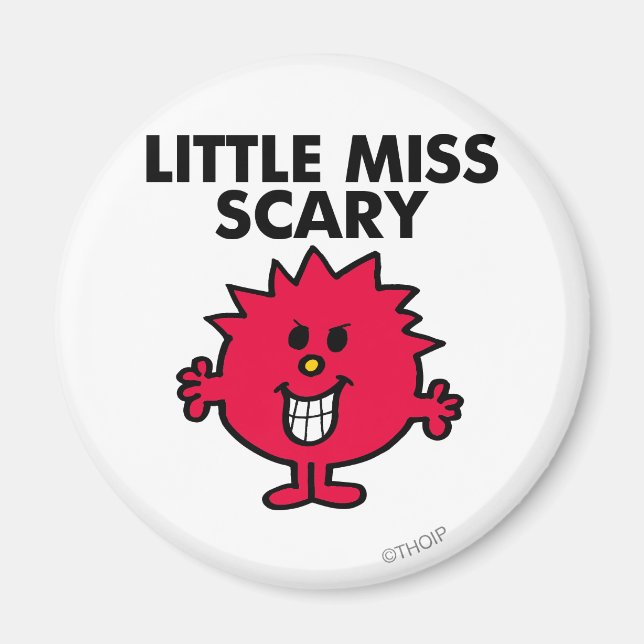 Little Miss Scary | Black Lettering Magnet (Front)