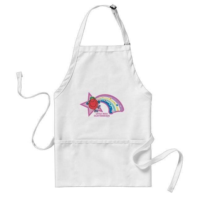 Little Miss Scatterbrain | Rainbow & Stars Standard Apron (Front)