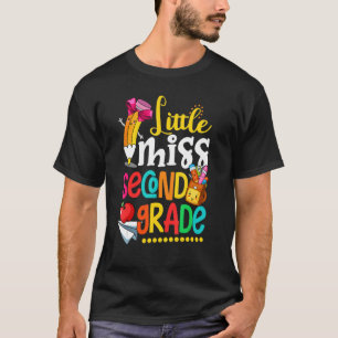 Little Miss Second Grade Back To School 2nd Grade T-Shirt