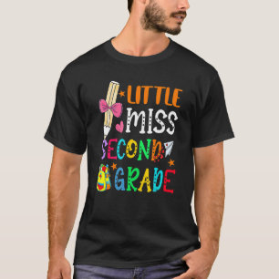 Little Miss Second Grade Back To School Kids 2nd S T-Shirt