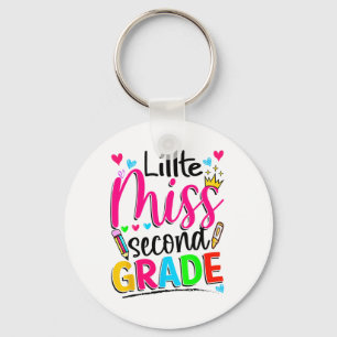 Little Miss Second Grade Ck To School Second Grade Key Ring