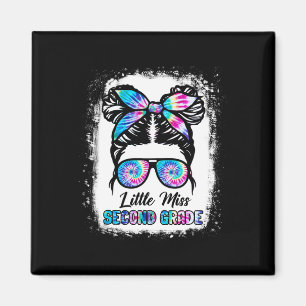 Little Miss Second Grade Girl Ck To School 2nd Gra Magnet