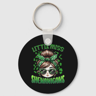 Little Miss Shenanigans For Girls Women Funny St P Key Ring